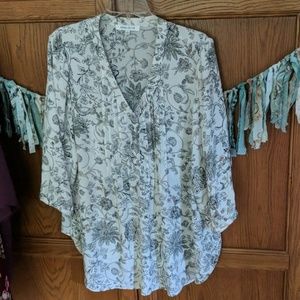 Floral Print top/tunic plus size